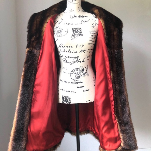 Terry Lewis Faux Fur Luxurious Brown Coat Winter - Picture 3 of 16